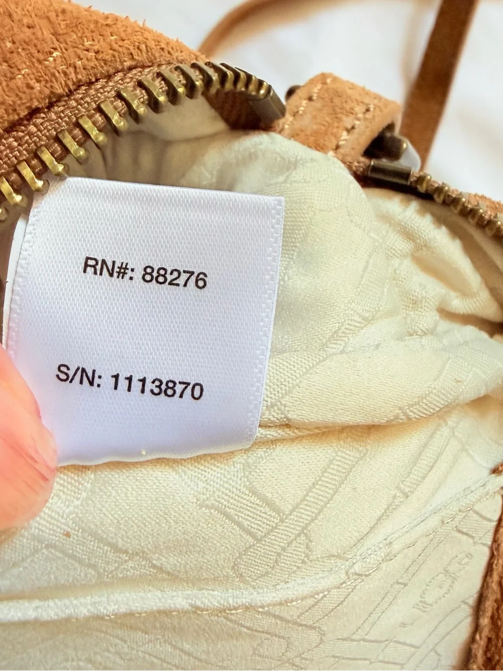 UGG Brown Suede & Cream Sheepskin Trim Crossbody Bag - EUC! Style #1113870